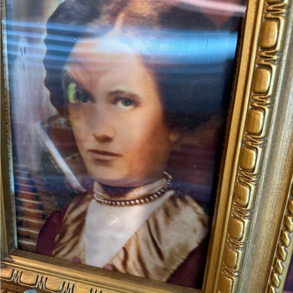 Vintage Look Framed Lenticular Changing Spooky Halloween Portrait Creepy Haunted - Picture 6 of 15